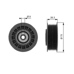 Rola intinzator curea transmisie Gates T38092