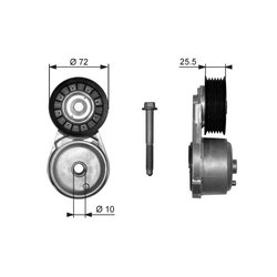 INTINZATOR CUREA DISTRIBUTIE GATES T38103 - Compatibil cu CADILLAC, CHEVROLET, GMC