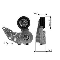 Intinzator curea distributie Gates T38208