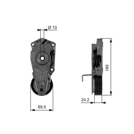 INTINZATOR CUREA DISTRIBUTIE GATES T38405 - Compatibil cu MINI