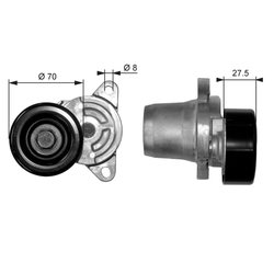 INTINZATOR CUREA DISTRIBUTIE GATES T38454 - Compatibil cu HYUNDAI, INOKOM, KIA