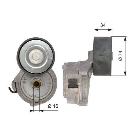 Intinzator curea distributie Gates T38559