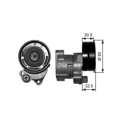 INTINZATOR CUREA DISTRIBUTIE GATES T38572 - Compatibil cu BOVA, DAF, GINAF