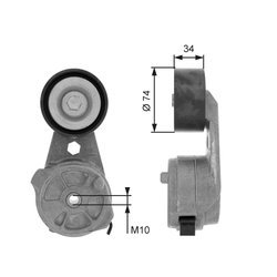 Intinzator curea distributie Gates T38601