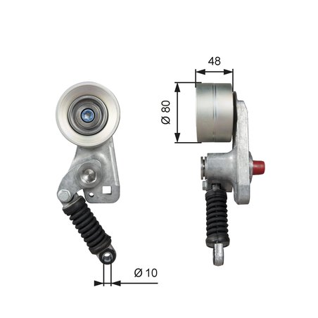 INTINZATOR CUREA DISTRIBUTIE GATES T38705 - Compatibil cu MERCEDES-BENZ