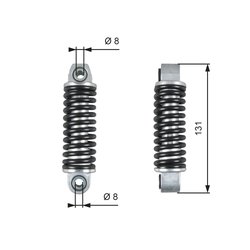 AMORTIZOR VIBRATII CUREA TRANSMISIE CU CANELURI GATES T39151 - Compatibil cu MERCEDES-BENZ