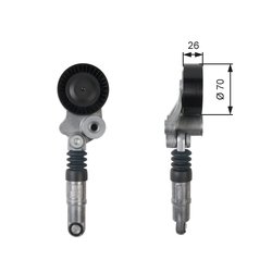 Intinzator curea distributie Gates T39158