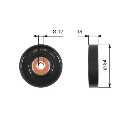 Rola intinzator curea transmisie Gates T39177