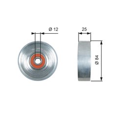 Rola intinzator curea transmisie Gates T39178