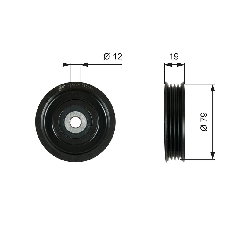 ROLA INTINZATOR CUREA TRANSMISIE GATES T39184 - Compatibil cu NISSAN, RENAULT, RENAULT TRUCKS