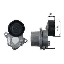 Intinzator curea distributie Gates T39196