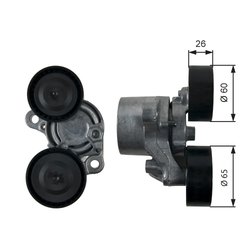 INTINZATOR CUREA DISTRIBUTIE GATES T39199 - Compatibil cu ALPINA, BMW