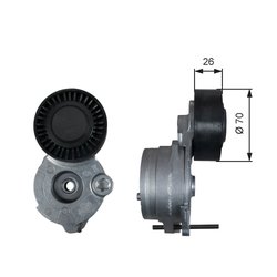 INTINZATOR CUREA DISTRIBUTIE GATES T39333 - Compatibil cu AUDI, PORSCHE, VW