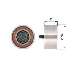 Rola ghidare curea distributie Gates T42141