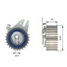 ROLA INTINZATOR CUREA DISTRIBUTIE GATES T43043 - Compatibil cu ALFA ROMEO, FIAT, LANCIA
