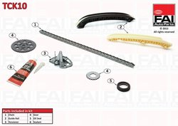 SET DISTRIBUTIE LANT FAI AUTOPARTS TCK10 - Compatibil cu SEAT, SKODA, VW