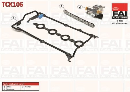 SET DISTRIBUTIE LANT FAI AUTOPARTS TCK106 - Compatibil cu AUDI, SEAT, SKODA, VW