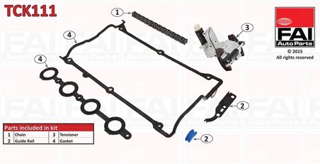 SET DISTRIBUTIE LANT FAI AUTOPARTS TCK111 - Compatibil cu AUDI, SEAT, SKODA, VW