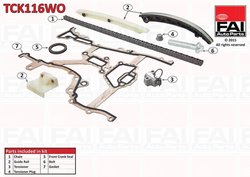SET DISTRIBUTIE LANT FAI AUTOPARTS TCK116WO - Compatibil cu OPEL, VAUXHALL