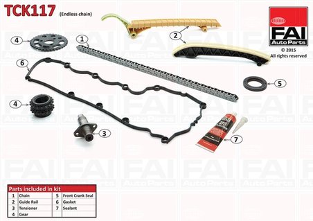 SET DISTRIBUTIE LANT FAI AUTOPARTS TCK117 - Compatibil cu MERCEDES-BENZ