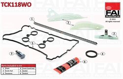 SET DISTRIBUTIE LANT FAI AUTOPARTS TCK118WO - Compatibil cu CITROEN, DS, DS (CAPSA), MINI, OPEL, PEUGEOT, PEUGEOT (DF-PSA), VAUX