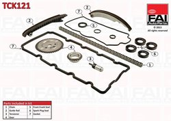 SET DISTRIBUTIE LANT FAI AUTOPARTS TCK121 - Compatibil cu CHRYSLER, FIAT, JEEP, MINI