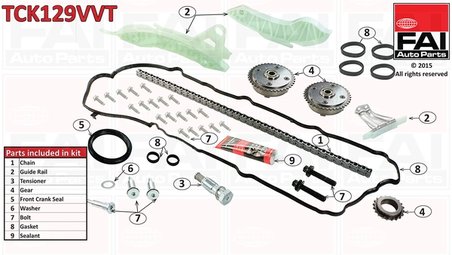 Set distributie lant FAI AutoParts TCK129VVT