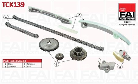 SET DISTRIBUTIE LANT FAI AUTOPARTS TCK139 - Compatibil cu NISSAN, RENAULT