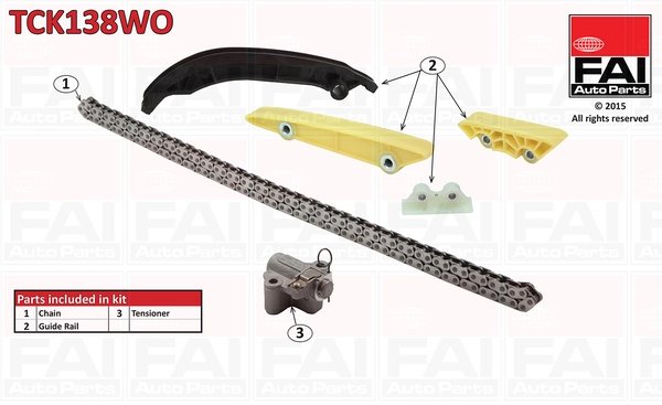 SET DISTRIBUTIE LANT FAI AUTOPARTS TCK138WO - Compatibil cu FORD, LAND ROVER