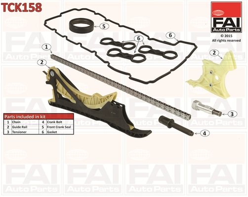 SET DISTRIBUTIE LANT FAI AUTOPARTS TCK158 - Compatibil cu BMW