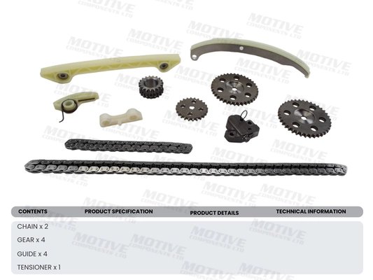 SET DISTRIBUTIE LANT MOTIVE TCK206 - Compatibil cu FORD, MAZDA, VOLVO