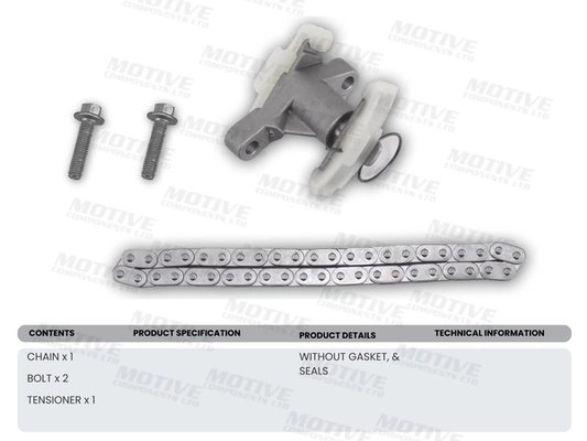SET DISTRIBUTIE LANT MOTIVE TCK211 - Compatibil cu CITROEN, JAGUAR, LAND ROVER, PEUGEOT