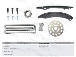 SET DISTRIBUTIE LANT MOTIVE TCK214 - Compatibil cu NISSAN, OPEL, RENAULT, VAUXHALL