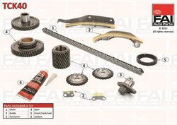 Set distributie lant FAI AutoParts TCK40
