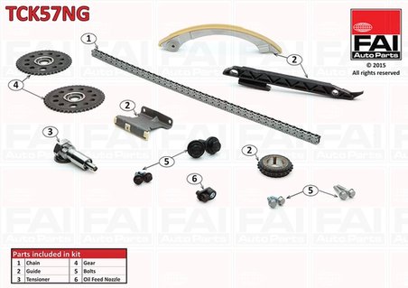 SET DISTRIBUTIE LANT FAI AUTOPARTS TCK57NG - Compatibil cu OPEL, SAAB, VAUXHALL