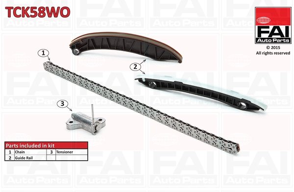 SET DISTRIBUTIE LANT FAI AUTOPARTS TCK58WO - Compatibil cu NISSAN, OPEL, RENAULT, VAUXHALL