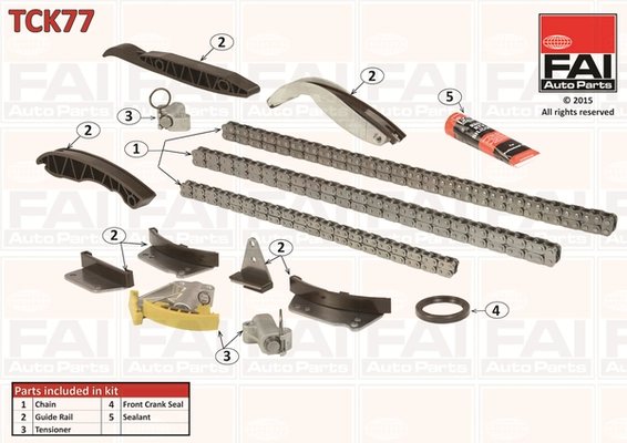 SET DISTRIBUTIE LANT FAI AUTOPARTS TCK77 - Compatibil cu HYUNDAI, KIA