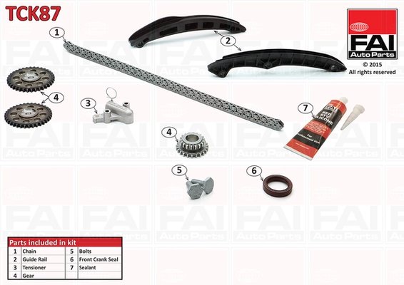Set distributie lant FAI AutoParts TCK87