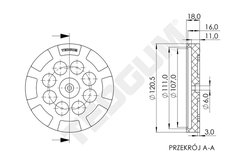 TAMPON CRIC HIDRAULIC TEDGUM TED38409 - Piesa auto compatibila cu mai multe marci