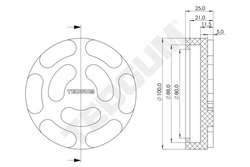 TAMPON CRIC HIDRAULIC TEDGUM TED57424 - Piesa auto compatibila cu mai multe marci