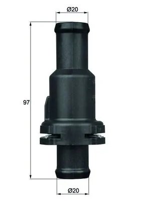 TERMOSTAT LICHID RACIRE MAHLE TH 5 75 - Compatibil cu AUDI, SEAT, SKODA, VW