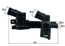 TERMOSTAT LICHID RACIRE MAHLE TH 52 - Compatibil cu AUDI, SEAT, SKODA, VW
