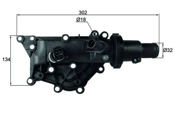 TERMOSTAT LICHID RACIRE MAHLE TH 60 89 - Compatibil cu RENAULT