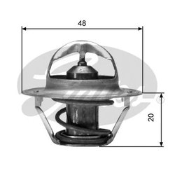 TERMOSTAT LICHID RACIRE GATES TH00388G1 - Compatibil cu CHEVROLET, DAEWOO, FORD, FORD OTOSAN, FSO, MORGAN, OPEL, PANTHER, SAAB, 