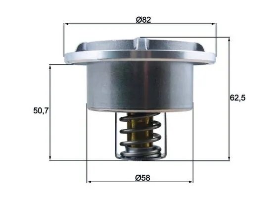 TERMOSTAT LICHID RACIRE MAHLE THD 6 75 - Compatibil cu VOLVO