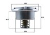 TERMOSTAT LICHID RACIRE MAHLE THD 6 75 - Compatibil cu VOLVO