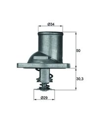 TERMOSTAT LICHID RACIRE MAHLE TI 1 83 - Compatibil cu OPEL