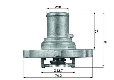 Termostat lichid racire MAHLE TI 122 87D