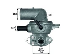 TERMOSTAT LICHID RACIRE MAHLE TI 133 88D - Compatibil cu CHRYSLER