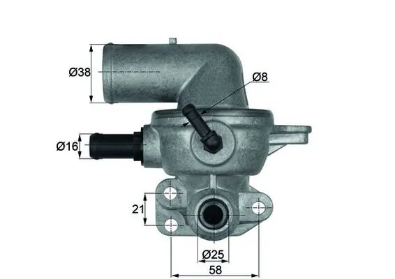 Termostat lichid racire MAHLE TI 133 88D